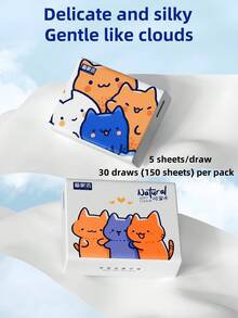 1/2/4 包旅行装便携式纸巾，干湿两用洁面纸适用于厨房、浴室、露营，轻便小巧 - 彩色 - 查看 6