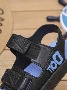 1 双夏季男女款儿童休闲运动软底沙滩凉鞋带钩环