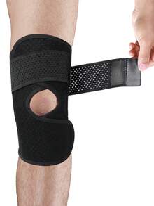 Đai bảo vệ đầu gối Cofoe có thể điều chỉnh, thoáng khí, hỗ trợ đầu gối thể thao với bộ ổn định lò xo bên hông và dây đeo chữ V dành cho chạy bộ, bóng rổ, tập gym, nam và nữ. - màu đen - Xem 3