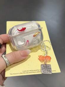 Ocean Transparent Fish Design Protective Case Compatible With Apple 2/3/4