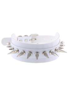 1 chiếc vòng cổ choker đính đinh tán màu đen gợi cảm, vòng cổ bằng da PU có thể điều chỉnh, quà tặng cho phụ nữ vào ngày lễ tình nhân, giáng sinh, trang phục hàng ngày, tiệc tùng - Nhiều màu - Xem 21