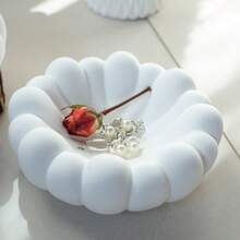 云形圆形珠宝托盘硅胶模具、沙发烛台模具、树脂套件 DIY 环氧树脂模具、珠宝盘杯垫模具、石膏混凝土模具、家居装饰工艺品