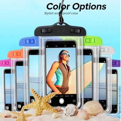 1 通用防水手机袋、防水手机壳、）防水袋通用 IPX8 防水手机袋游泳水下防水手机壳沙滩手机干燥袋智能手机、夏季沙滩手机防水袋、旅行必需品、游泳必需品、夏季必需品、返校用品、学生用品