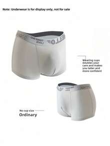 3PCS Men's Visual Sexy Body Shaping Thickened Sponge Pads Larger Thickened Swimming Trunks With Cup Underwear U-Shaped Three-Dimensional Groin Pads