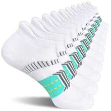 Women Athletic Cushioned Anti-Blister Comfort Running Ankle Socks 5 Pairs