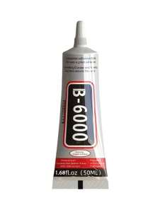 B6000 Rhinestones Glue For Crafts, 25/50/110ML Clear B-6000 Super Jewelry Glue Transparent Industrial Adhesive For Fabric Phone Repair Jewelry Making Crystal Gem Tac Nail Art Stone Wood Glass
