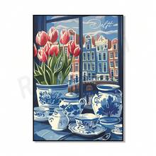 1pc/3PCS Wall Arts Posters For Botanical Travel In Utrecht, Tulip Fields, Kukenhof Gardens, Amsterdam Canal, Flendin, Rotterdam, Delft, Children's Embankment, Netherlands. Suitable For Residential And Dormitory Walls, Living Room And Bar Decoration, Dining Or Bathroom, Room Decoration, Without Frames. High Quality Canvas Art For Indoor/Outdoor Use, Without Frame/With Frame Coastal Decor Coastal Decor Beach Decor ,Wall Art With Frame - Multicolor - View 17
