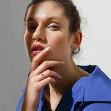 FUNEIA 10PCS 18K Gold Plated Stacking Rings For Women Thumb Stackable Knuckle Band Rings Plain Twist Thin Joint Finger Wedding Gold Ring Set For Women Size 4 To 11 - Hoa hồng vàng - Xem 5