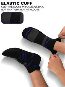 10 Pares de Calcetines de Tobillo con Amortiguación para Hombre para Verano, Calcetines de Corte Bajo Cómodos y Transpirables para Casual, Deportes y Ocio, que se pueden Usar, Paquete de 10 Pares de Calcetines de Tobillo con Acolchado para Hombres