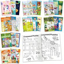 1/6/12/24入兒童迷你活動書，4-8歲及8-12歲派對小禮物，包含迷宮、連線圖、單字搜尋、字母拼圖及其他趣味挑戰，適合禮物袋填充、教室活動、開學季及學校用品 - 彩色 - 查看 2