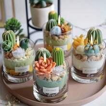 10pcs Silicone Mold Set For DIY Candle Making, Succulent And Cactus Planters Epoxy Resin Crafts, Round Planter Themed Silicone Molds For Resin Art And Decor