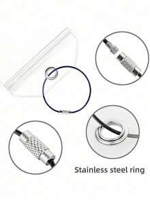 邮轮行李标签、后备箱登机牌卡套、运输卡、适合邮轮标签夹邮轮必需品、拉链密封设计、可重复使用、PVC 材料、旅行背包旅行包行李箱旅行装备返校必备品（不含卡，挂绳颜色随机）学校包学校配件学校用品