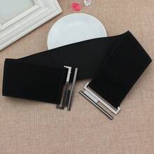 3pcs Bamboo Casual Elastic Waist Belt For Women - Black - View 9