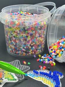 2000pcs/7000pcs 5mm Mixed Color Perler Beads Set, Suitable For Handmade Crafts, Ideal Christmas Birthday Gift For Friends - Beans - View 7