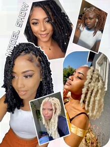 1 Packung 18 Zoll Afro Kinky Marley Flechthaar, schwarz, blond, hellbraun, schwarz, braun, rostbraun Marley Haar Häkel-Zöpfe, synthetische lockige Twist Marley Haare, lange fedrige Afro-Twist Haarverlängerungen, für den täglichen Gebrauch und Weihnachtspartys (8 Strähnen/Packung)