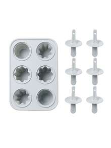 三维不同形状硅胶冰淇淋冰棒冰淇淋模具制作冰盒模具冰块托盘冰块冰块柔软冰块模具冰块模具