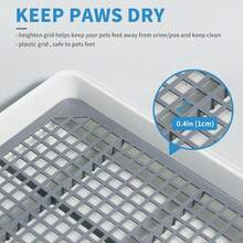 Super Large Rabbit Litter Box With Grate, Rabbit Litter Pan For Cage, Extra Large Bunny Restroom Litter Tray Rabbit Toilet - L - View 3