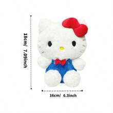 Hello Kitty 50th Anniversary Plush Toy (12 Inches/30 Cm), Soft Stuffed Animal Doll, Hello Kitty Sanrio Merchandise, Birthday Gift For Girls And Kids, Collectible Item, Plush Keychain, School Bag Charm - Multicolor - View 8