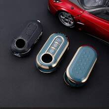 1pc Car Key Fob Cover, Soft TPU Car Key Holder/Case Shell For Fiat 500 Key Cover For Boyue For Bravo For Iveco For Olsen Car Key Remote Case Anti Fall, Dust-Proof, Exquisite High-End Keybag Suitable For Women - Single Pack - View 9