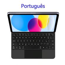 Étui clavier magique pour iPad A16 11"/modèle 10e 2025. Tablette A3354 A3355 A3356 A2696 A2757 A2777. Clavier intelligent magnétique multipoint rétroéclairé sans fil. Étui de protection pour tablette