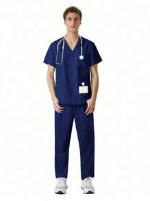 Krankenschwester Rollenspiel Kollektion - 2 Teiliges detailliertes Outfit VIP Konventionskostüm (Nur Trockenreinigung)