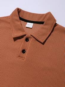 Camisa polo de manga corta con estampado de cuadros y rayas, de uso diario, casual, deportivo y laboral, para hombres, para salir