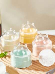 1/4 件创意冰淇淋模具、冷冻托盘冰球立方体模具、家用冰箱冰块冰淇淋制作器 - 彩色 - 查看 11