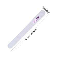 美甲工具，指甲锉，指甲抛光锉，砂纸条，可重复使用的双面磨砂抛光条