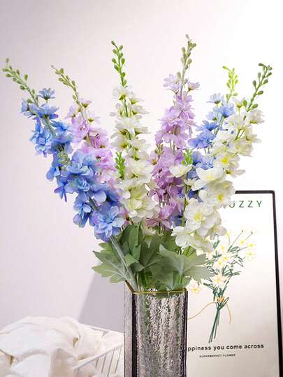 1/3/6支装 33.8英寸人造丝孔雀花长茎仿真植物，适用于家居装饰、房间装饰、婚礼装饰、落地花瓶装饰、春夏装饰、花园装饰、户外派对装饰、办公室装饰