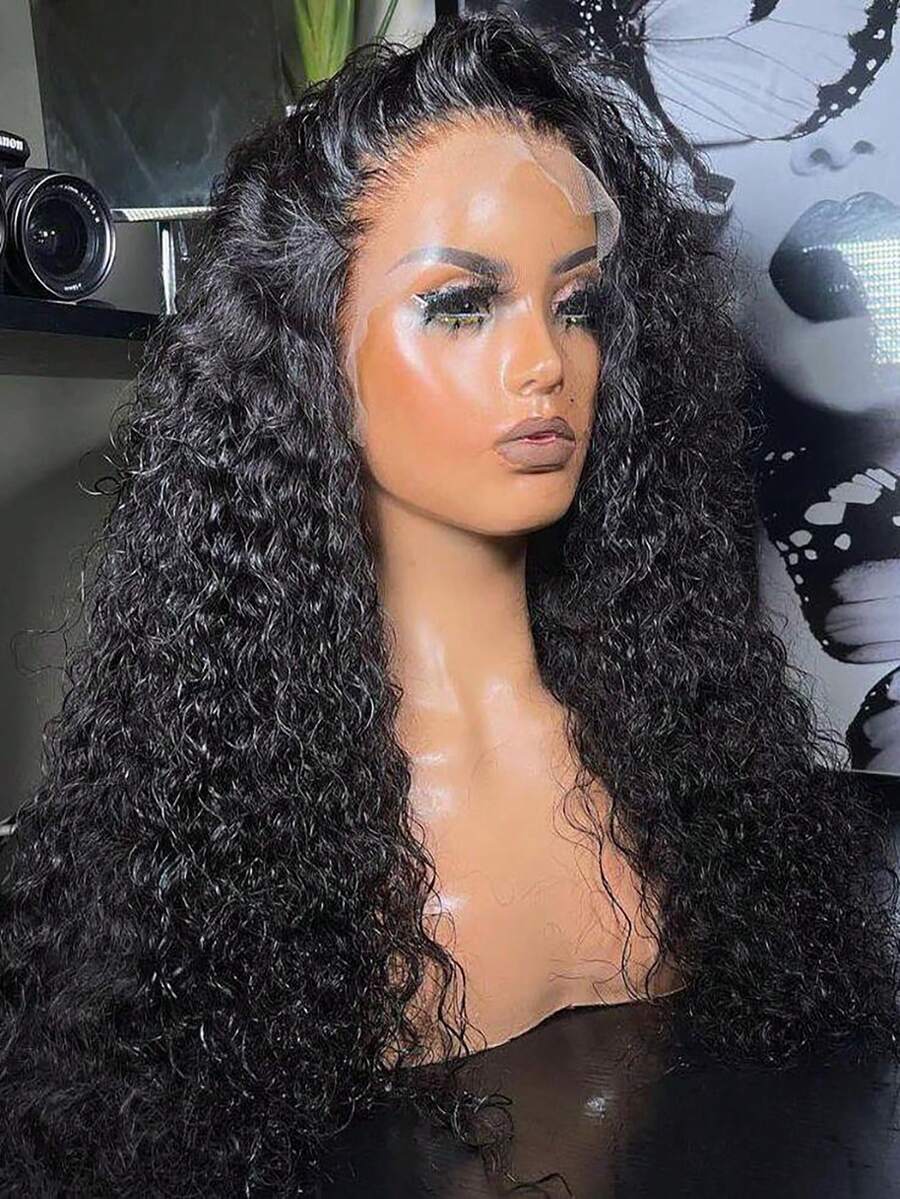 bling hair Perruques Lace Front Wigs Deep Wave, cheveux humains pré-épilés, 13x6 et 13x4, densité 180 %, pour femmes
