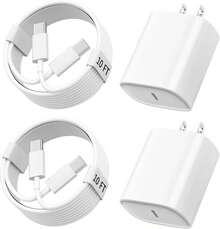 10FT/3M For IPhone 15 16 Charger Fast Charging, 10 FT Long USB C Charger Cord With 20W Type C Phone Fast Charging Block For IPhone 16/16 Pro/16 Pro Max/16 Plus, IPhone 15/15 Pro/15 Pro Max/15 Plus,IPad,Android - Xem 1