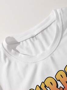 Lonblece 2 Pieces Set Men's Printed Short Sleeve T-Shirt With Pattern And Breathable Shorts, Suitable For Everyday Wear In Spring/Summer - Multicolor - View 3