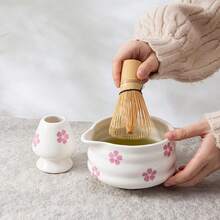 4/7pcs Matcha Whisk Set, Cute Japanese Tea Set Includes Whisk Sets And Matcha Bowl With Spout, Traditional Japanese MatchaKit For Perfect Frothy Matcha Green Tea Back To School - Multicolor - View 8