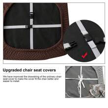 1/4/6 Pieces Of Starlink Chair Covers, Stretchable, Detachable And Washable Chair Protection Covers For Dining Chairs, Suitable For Home Decoration In Hotels, Restaurants And Banquets.