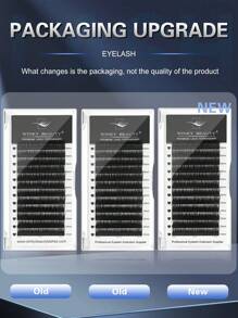 Winky Beauty Nass aussehende Wimpernbüschel Wimpernverlängerung 12 Reihen A-Form Cosplay Manga Wispy Teufel Spitzen Büschel Weiche Streifen Wimpern Nerz Flauschig Einzeln Russisches Volumen Natürliche Vorgefertigte Fächer Falsche Wimpern Zubehör Make-up Tools für Wimpernkünstler Beauty Salon Halloween 0,07 mm D-Locken 8-15 mm