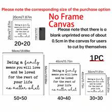 1pc Farmhouse Home Decoration, Family Room Decoration, Warm Home Decoration, Family Famous Words Wooden Board, Shelf Decoration, Wooden Board Box Logo, Being A Family Means You Will Love And Be Loved Logo, Aesthetic Home Wall Art, Gift , Creative Home Wall Decoration, Bedroom, Living Room, Kitchen, Bathroom, Cafe, Dormitory Wall Art Canvas Poster Gifts Birthday Graduation