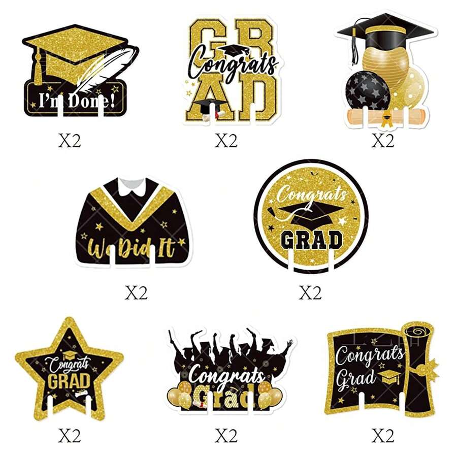 OHREN Abschluss Deko Geschenkbox - 24 Stück Doktorhut Boxen Für Süßigkeiten | 6x6x6cm