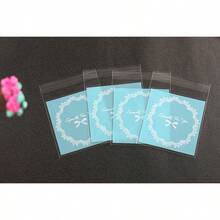 100/200个粉色/蓝色蝴蝶结印花礼品包装袋，适用于迎婴派对、婚礼、周年纪念、毕业典礼、生日派对礼物