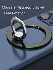 适用于磁性指扣 2 节口袋支架 1 件超轻超薄强吸力旋转 360° 墙贴随处折叠指环手机支架合金便携式通用桌面创意兼容 、Android 手机、生日礼物、家人、朋友指环支架、手机握把、手机配件