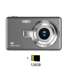 Cámara digital de 2.4": 50MP, zoom digital 16X, cámara digital compacta, regalo de Navidad, incluye 2 pegatinas - Gris - Ver 14