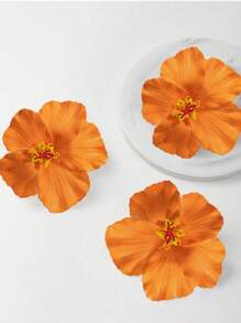 1PC Hibiscus Flowers Hawaii Party Summer Party DIY Decorations Artificial Flowers Hula Girls Favor Hair Decoration Flower Hair Clips Claw Clips Hair Claws Hair Slide Hair Barrettes