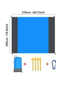 1pc Waterproof Ripstop Picnic Blanket, Suitable For 5-8 Adults - Portable, Lightweight, With Nautical Decal, Perfect For Summer Camping And Hiking