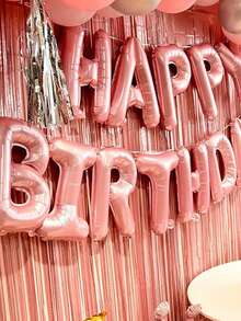 13pcs Happy Birthday Aluminum Foil Balloon Set, Party Decoration, Happy Birthday, Birthday, Birthday Balloons, Party Supplies, Suitable For Various Festivals, Multiple Colors Available, Reusable - Multicolor - View 6