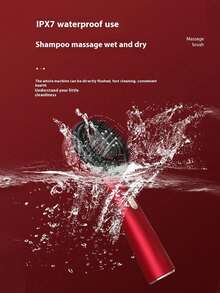 Wireless Multi-Functional Head Massage Comb, Wireless Massage Comb, Type-C Charging, Oil Control And Fluffy, Grasping And Kneading Massage Dredge The Scalp Meridian To Relax The Scalp, Built-In Essence Into The , Uniform Essence Into The Scalp, Dry And Wet Dual Use, One Click Start, Simple Operation, Home Travel With A Small Head Massage Comb - Multicolor - View 9