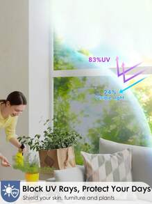 1 rouleau de film de fenêtre opacifiant à sens unique, autocollant de verre isolant thermique, anti-UV, protection de la vie privée pour le patio, autocollants de décoration intérieure
