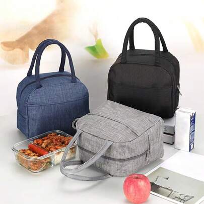 1pc Reusable Insulated Lunch Bag For Adults, Small Size Leakproof Portable Lunch Tote, Suitable For Work And Picnic Back To School Supplies Bag For School School Accessories School Stuff