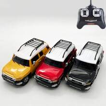 FJ Cruiser 遥控车 1/24 2.4GHz 2WD RC 漂移车，18KM/H+ 高速 RC 赛车，带酷炫灯光，儿童玩具车 - 紅色 - 查看 3