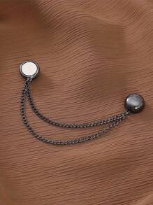 1/2/3 Pcs Multifunctional Magnetic Clothespin, New Magnetic Clothespin, Powerful Turban Magnet With Chain, Multi-Function Magnetic Clothing Clip, Securely Hold Fabrics In Place, Magnets With Chain For Scarves, Hijab, Trousers