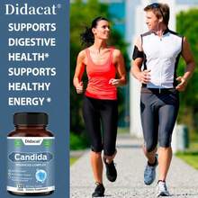 Candida Complex 120 Capsules - Probiotics, Prebiotics & Digestive Enzymes - Gut Flora Balance - 1 Bottle - View 3