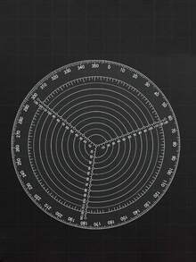 1pc Woodworking Tool - Lathe Centering Ruler, Lathe Bowl Gauge, Round Timber Measuring Gauge, Maker Circle Ruler - Multicolor - View 8